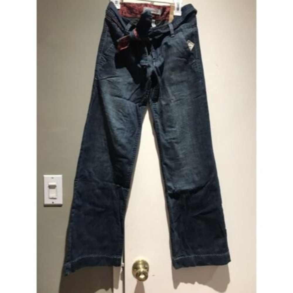 aeropostale  Avery wide leg jeans with belt size women 00 - NWT - Picture 3 of 7